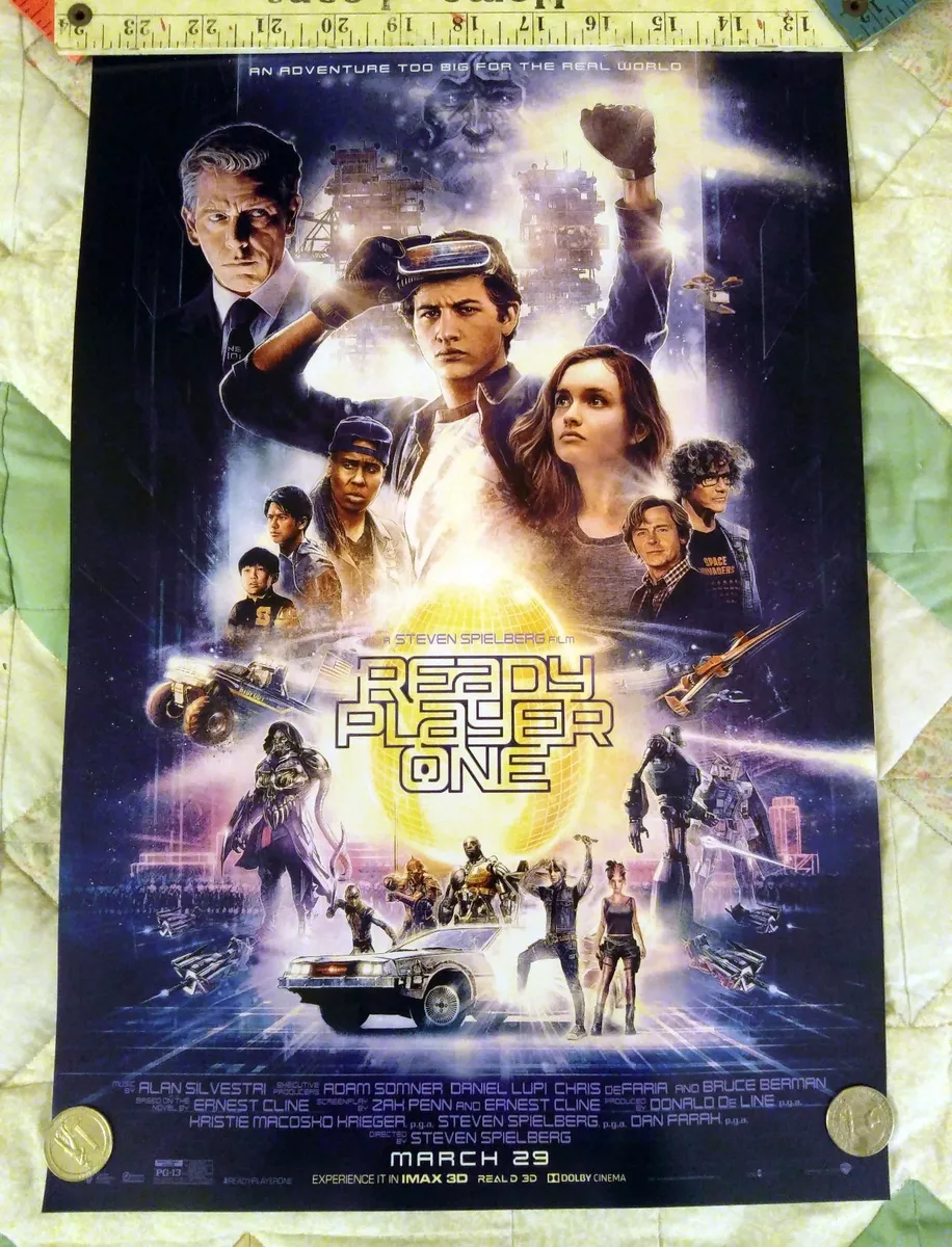 Ready Player One movie poster (e) - 11 x 17 - Back To The Future