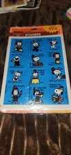 Peanuts Snoopy Thanksgiving Stickers Ambassador 4 Sheets Pack Vintage