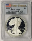 2006-W American Silver Eagle $1 Proof PR 69 DCAM Deep Cameo PCGS First Strike