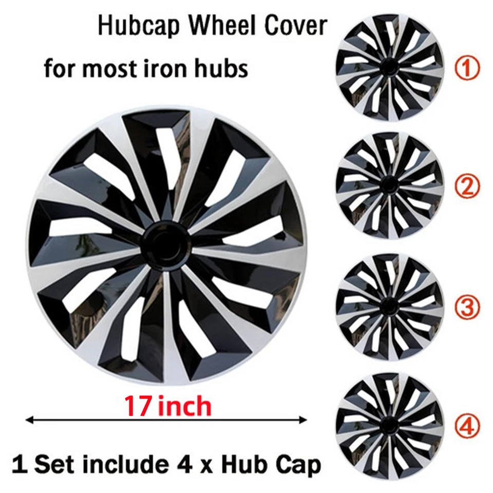Tapacubos de llanta 4 piezas 17" cubierta de rueda tapacubos de llanta R17 aptos para Hyundai Tucson Foto 2 de 4