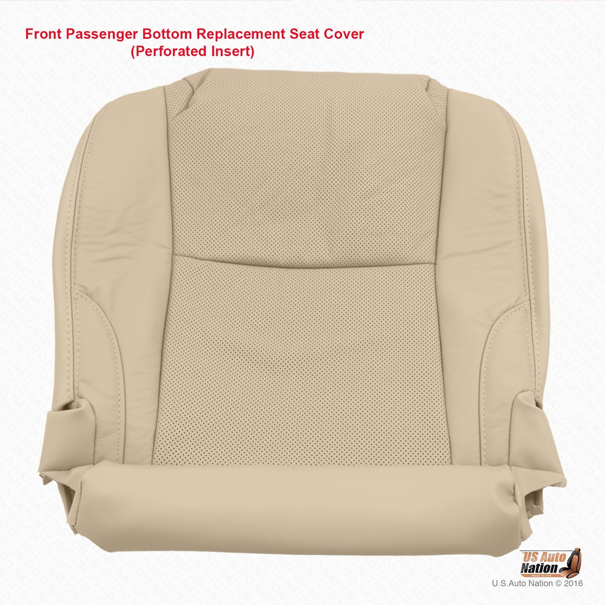 Passenger Bottom Perforated Leather Seat Cover For 2006-2013 Lexus IS250 IS350