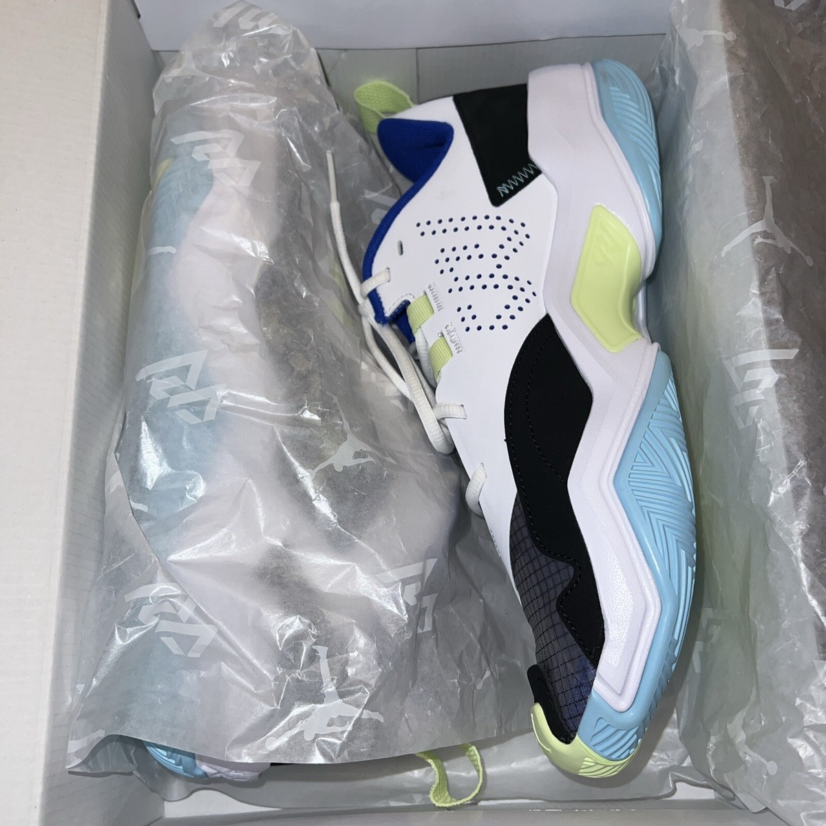 NWB Mens 10 Jordan One Take 4 Low White Copa Lime Women display picture 1