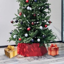 Christmas Tree Skirt Base Metal Cover Stand Hexagon Shape Xmas Decoration NEW