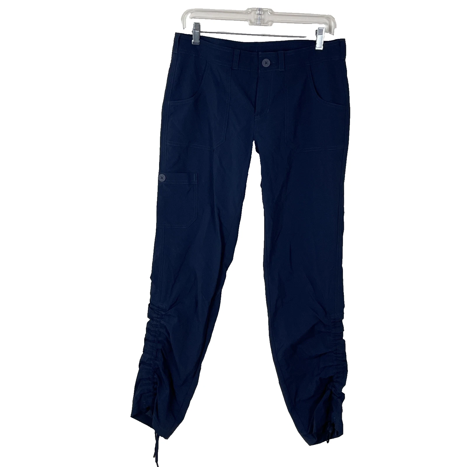 The North Face Mapleton Tech Pant Size 8 Navy Blue Adjustable Hem Hiking Travel