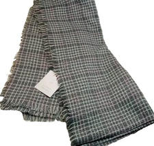 *LC Lauren Conrad* Shaw Women's Charcoal Gray Silver Pink Accents 30" x 80" NWT