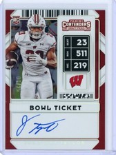2020 Panini Contenders Draft Picks Bowl Ticket Rookie Auto #110 Jonathan Taylor 