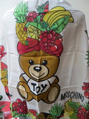 NWT MOSCHINO 100% SILK SCARF  MADE IN ITALY