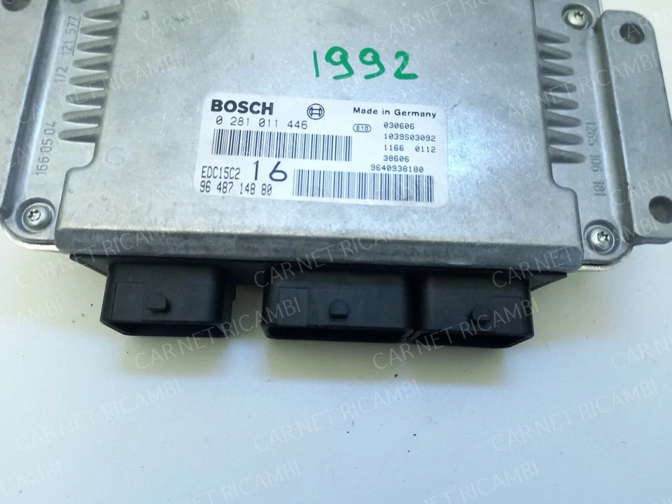 0281011446 BOSCH EDC15C2 9648714880 CENTRALINA MOTORE PEUGEOT 406 2.2 HDI 98 KW - Immagine 4 di 4
