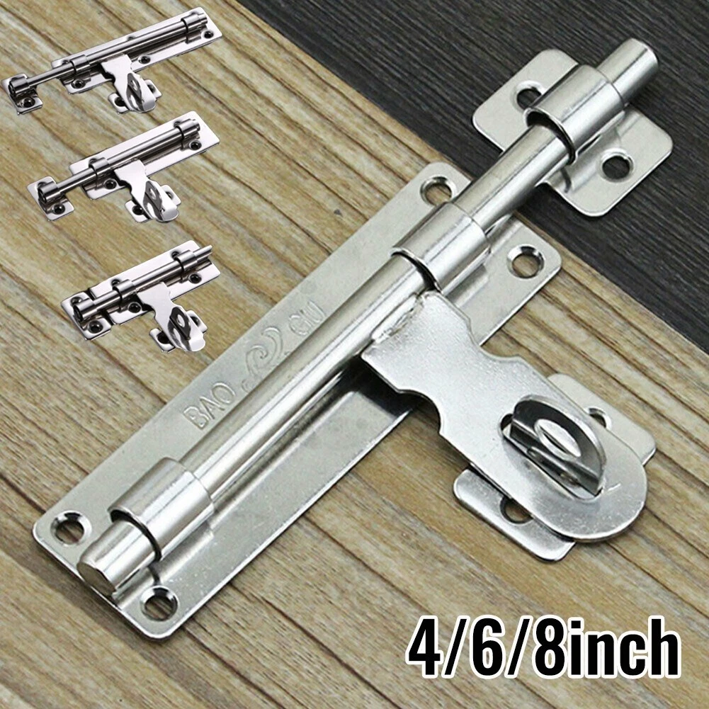 Huture Home Office Stainless Steel Security Slide Bolt Door Chain Lock  Guard Security Door Chain Thickening Buckle Safety Lock Door Bolt Stainless