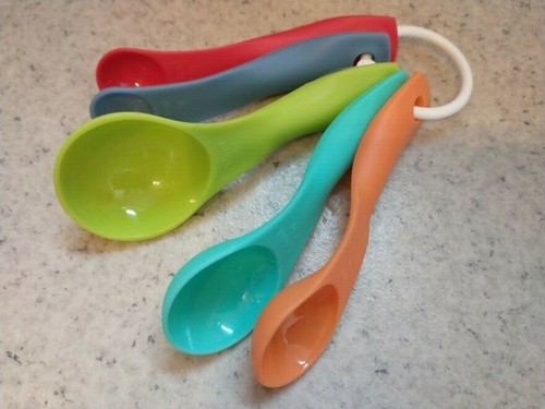 10 Stück Messlöffel Set - 5 Gramm Löffel In 5 Farben Für Backen & Kochen