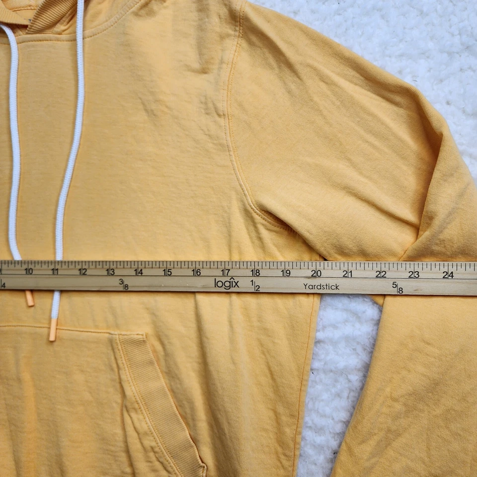 Sudadera con Capucha Athleta Med Naranja Crema Bolsillo Atlético Ocio Deporte Foto 3 de 4