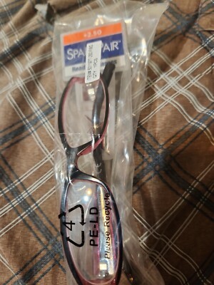 Foster grant SparePair Reading Glasses +2.50 Darling Brand new