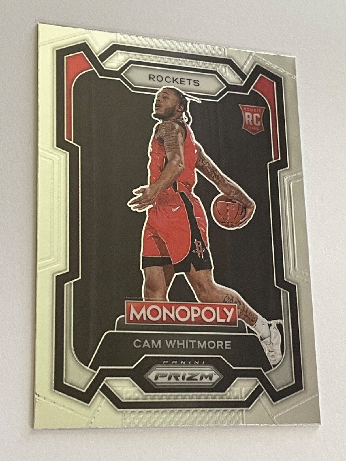 2023-24 Panini Prizm Monopoly Cam Whitmore #31 Base Rookie Card Houston Rockets