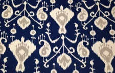 MAGNOLIA HOME JAVA IKAT NAVY BLUE 100% MULTIPURPOSE COTTON FABRIC BY YARD 54"W