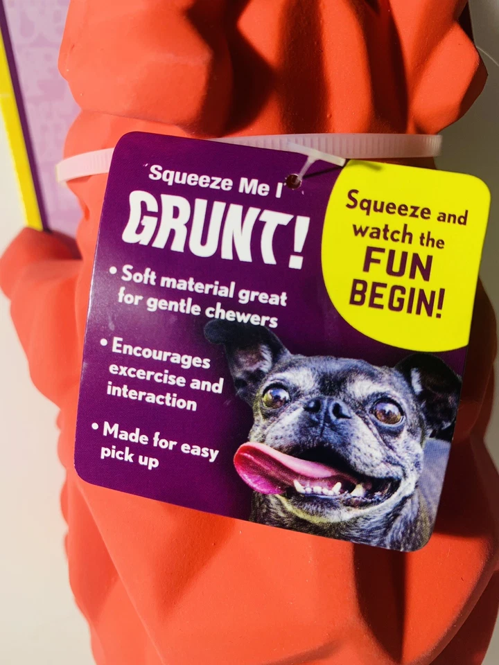 Multipet Squeeze Origami Pal Pigg Latex Dog Toy Red NEW!!! - Image 4 of 4