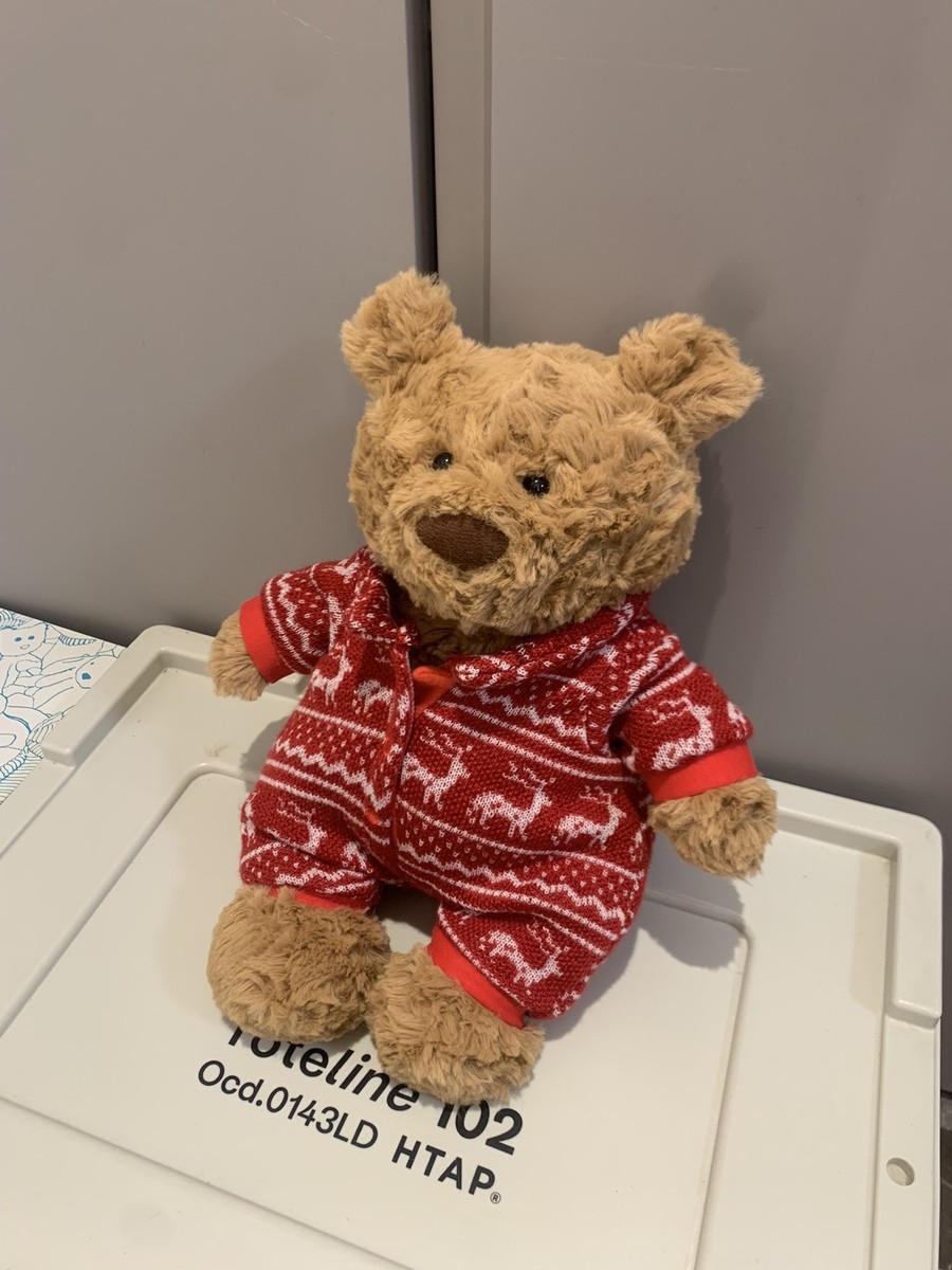 ぬいぐるみ  Bartholomew Bear WinterPyjamas Jellycat Bartholomew Bear in Winter Pyjamas 26cm Plush Gift