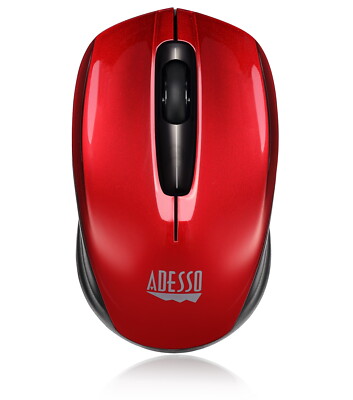 Adesso iMouse S50R Wireless Optical Mini Mouse - Red
