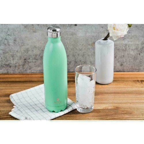 Vogue 25 oz. Mint Vacuum Insulated Stainless Steel Bottle Seafoam Color - Picture 4 of 4