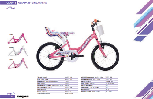 BICI BICICLETTA FEMMINA OLANDA 16\
