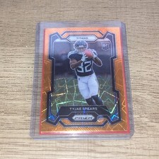 2023 Panini Prizm Tyjae Spears Orange Lazer RC Rookie card #396