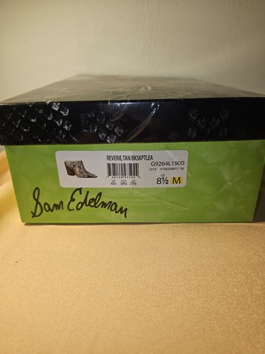 Sam Edelman Reverie 2 Python Snake Ankle Boot Block Heel Pointed Toe Mule 8.5 - Picture 12 of 12