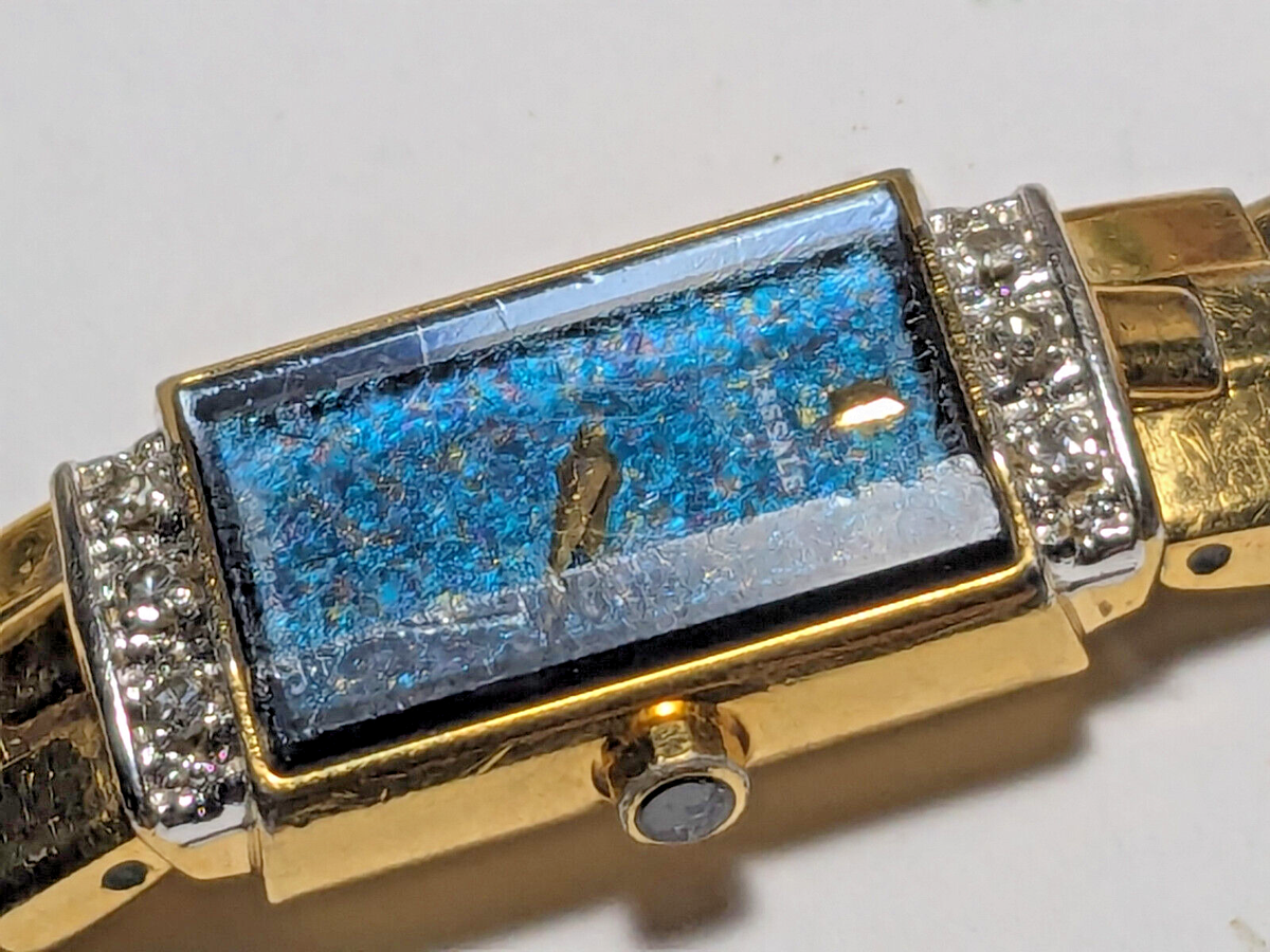 13mm Seiko Lassale Gold Plated Opaline Dial Watch with Diamond