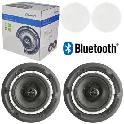 Adastra BCS65S 6,5'' Wireless Bluetooth Deckenlautsprecher Paar Home Küche HiFi