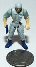 Small Plastic Bendable Figure of a Tank Crewman with a Pistol