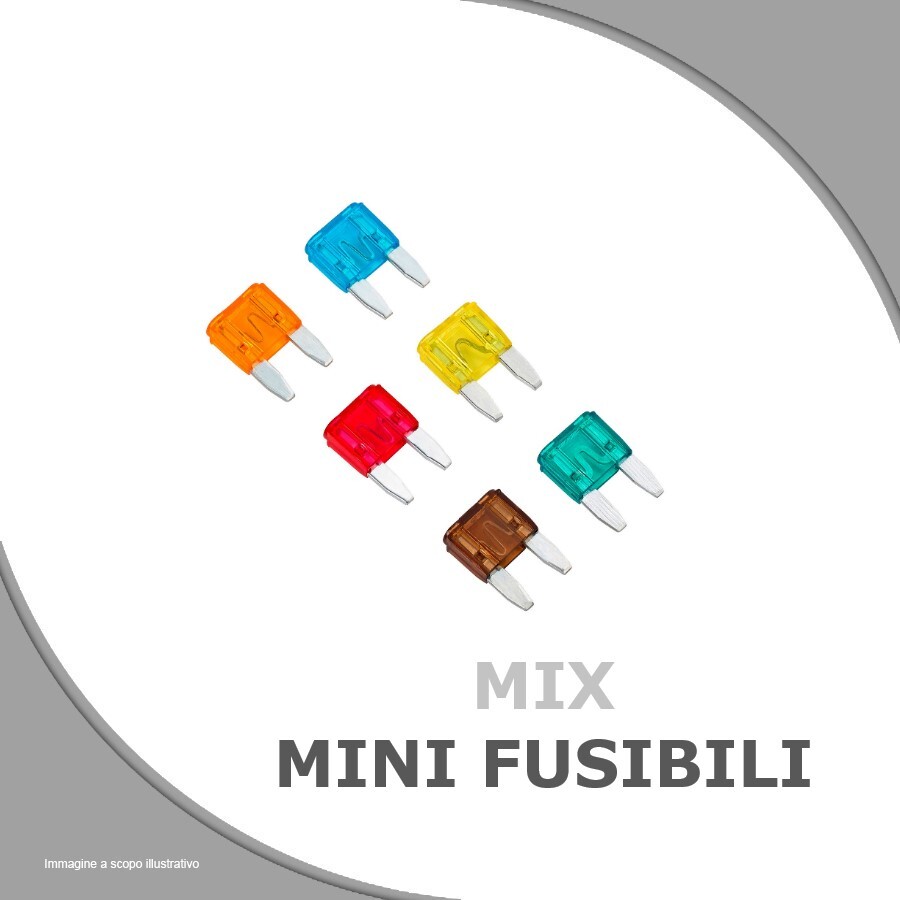 Kit 10 Fusibili Mini Lamellari Lama Auto Moto Scooter Fusibile Lamellare BXS002 - Foto 10