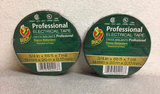 Duck 393119 3/4 in. W X 66 ft. L Black Vinyl Electrical Tape 2pk