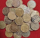 3 ANTIQUE Coins  From Palestine British Mandate 1 mil coin 1927_1946  Free Shipp