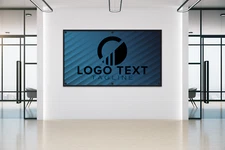 Custom Square Aluminum Business Logo Sign, Salon, Yoga, Barbershop, Office