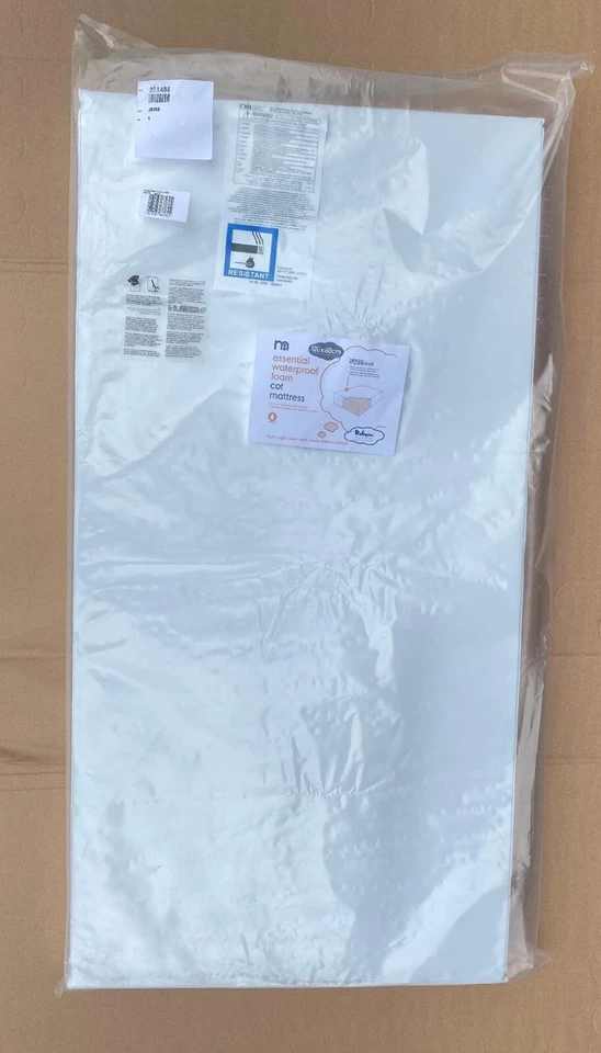 Mothercare Waterproof Travel Cot Mattress Hauck, Baby Dan 120 x 60 x 7.5cm deep  - Image 4 of 4