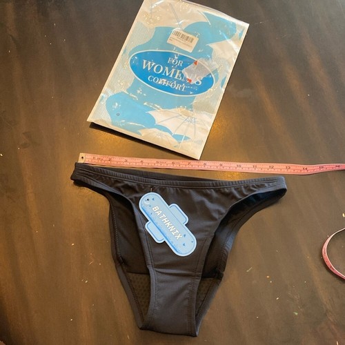 Black Period Swimwear-Menstrual Swimsuit Bikini Bottoms-XS Teens& Women