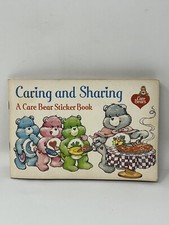 Vintage Care Bears Sticker Coloring Book Caring Sharing 1984 Pizza Hut Complete