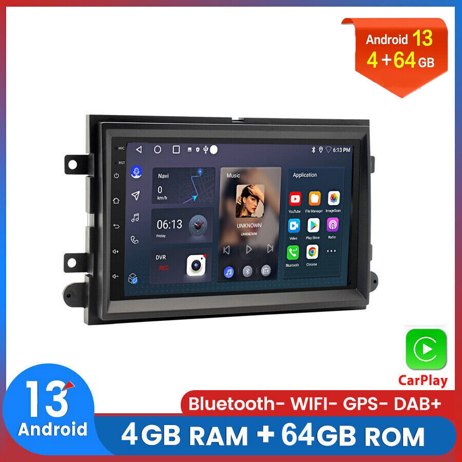 32/64GB CarPlay For 2006-14 Ford F-250 F-350 Super Duty Android 13 Radio Stereo
