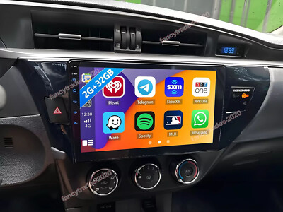 For Toyota Corolla 2014-2016 Apple CarPlay GPS Android13 Car Stereo Radio FM RDS