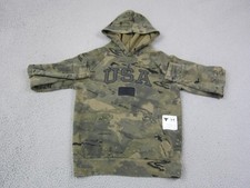 Under Armour Hoodie Youth Large Green Project Rock Veterans Day USA Flag Camo
