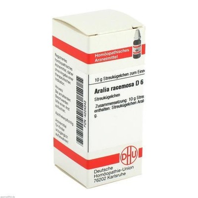 ARALIA RACEMOSA D 6 Globuli 10 g PZN 4204343