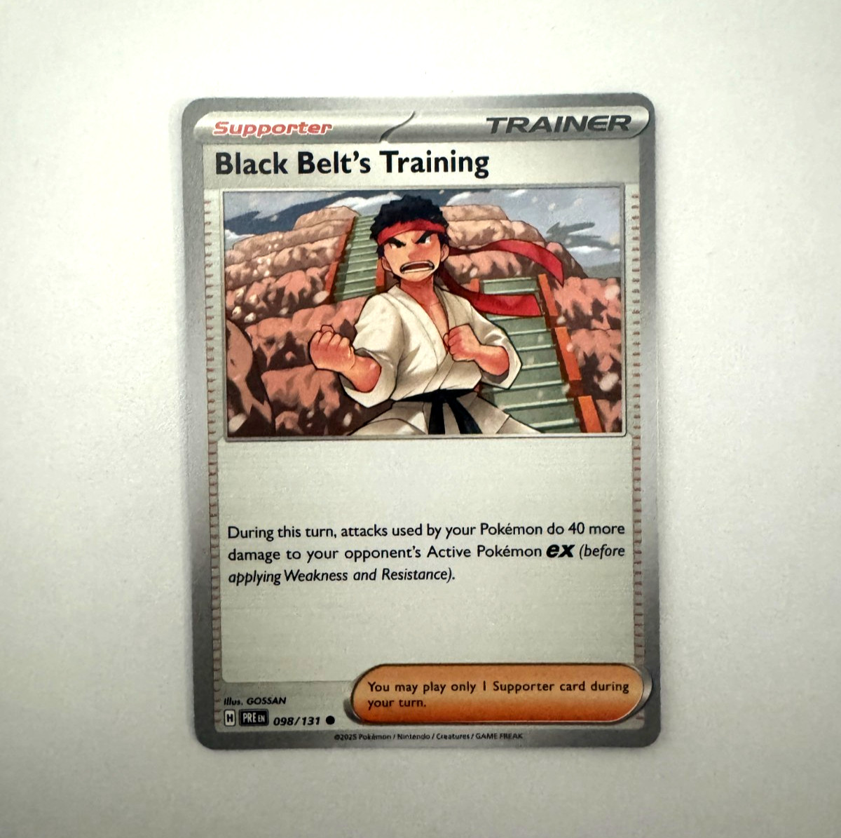 Black Belt's Training 098/131 Sv: Prismatic Evolutions - NM – Pokémon TCG - 2025