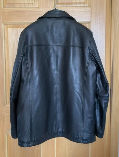 Calvin Klein Lambskin Leather Jacket Thinsulate Lined. Buttery Soft. Authentic! image 4
