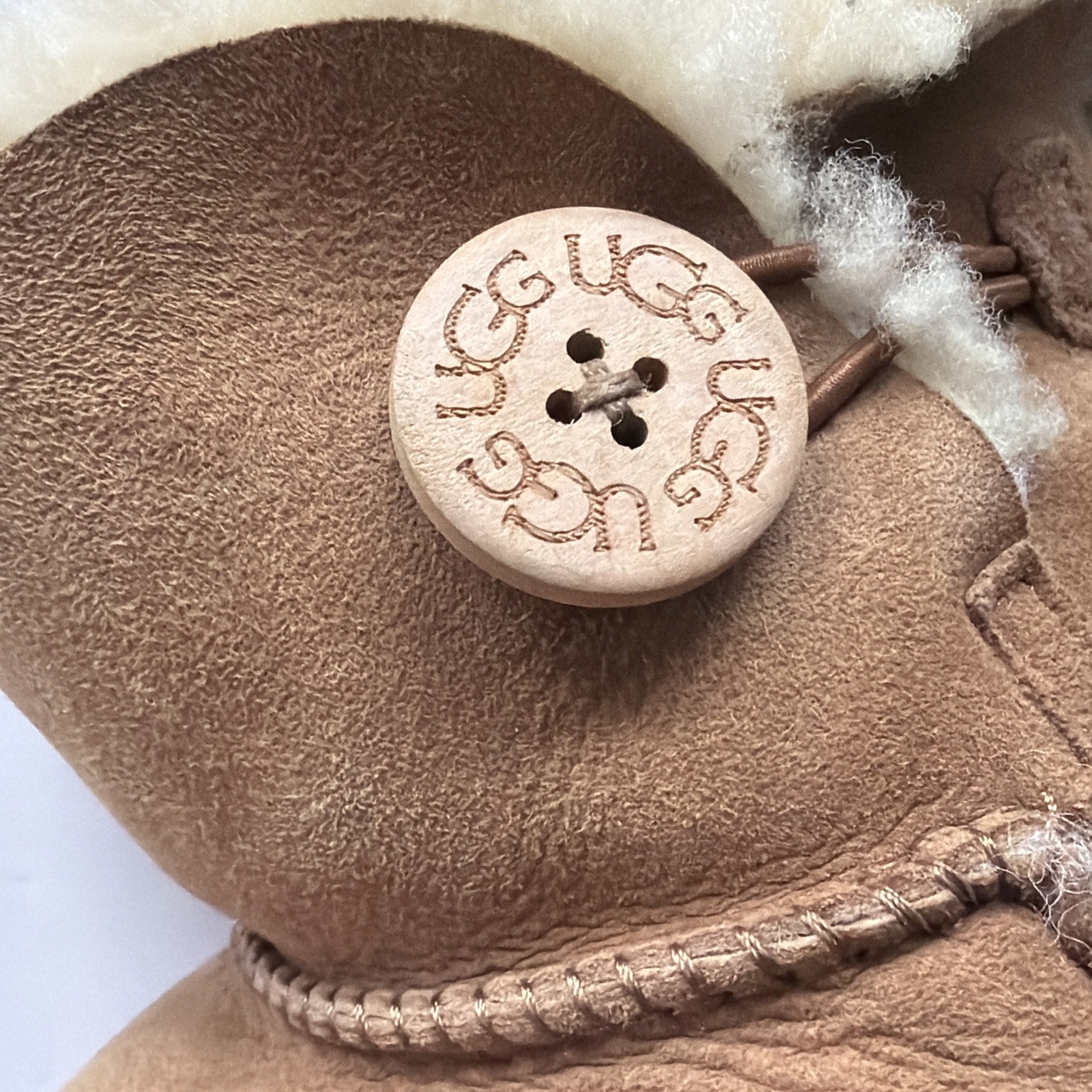 UGG Australia Mini Bailey Button Ankle Sheepskin … - image 10