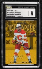2021-22 Fleer Ultra Gold Speckled Rainbow Foil Andrew Mangiapane CGC 9 Mint 11uw