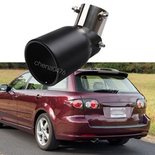 28-54mm Car Rear Exhaust Pipe Tip Tail Muffler Stainless For Vw Golf Se