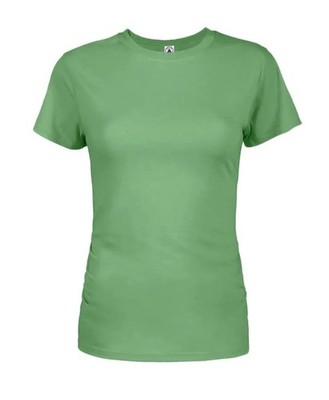 Delta Apparel Juniors Ringspun Tee - Grass Green New- S-2XL - Fast shipping