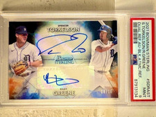 2021 Bowman Sterling Spencer Torkelson/Riley Greene Dual Auto /10 PSA 9