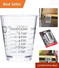 Elegant 1 oz Clear Plastic Shot Glass Measure...