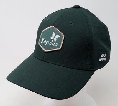Kapalua Strapback Hat Cap Green One Size Ahead Mid Fit Maui Hawaii Golf