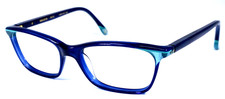 ETNIA BARCELONA “HALLE 22” Spain Dark Blue Clear Eyeglasses Frame 52-15-137