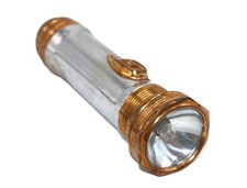 Vintage Winchester Flashlight Chromed with Copper Octagon Head & Tailcap #1814